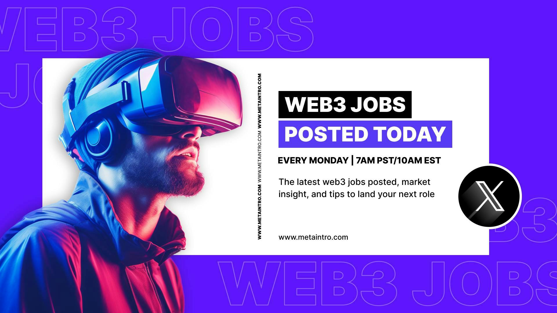 Web3 Jobs Just Posted Today