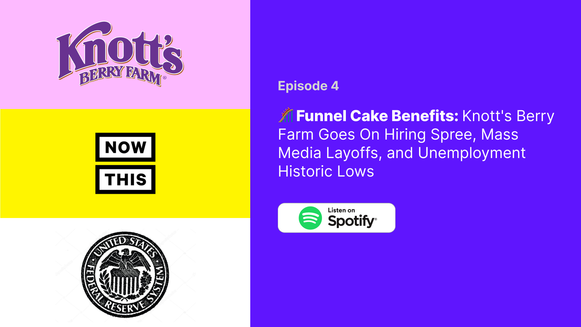 🎢 Funnel Cake Benefits: Knott's Berry Farm Goes On Hiring Spree, Mass Media Layoffs, and Unemployment Historic Lows