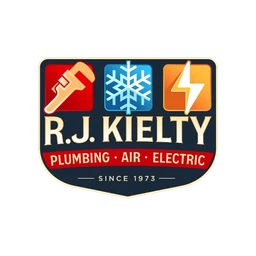 R.J. Kielty Plumbing, Heating and Cooling logo